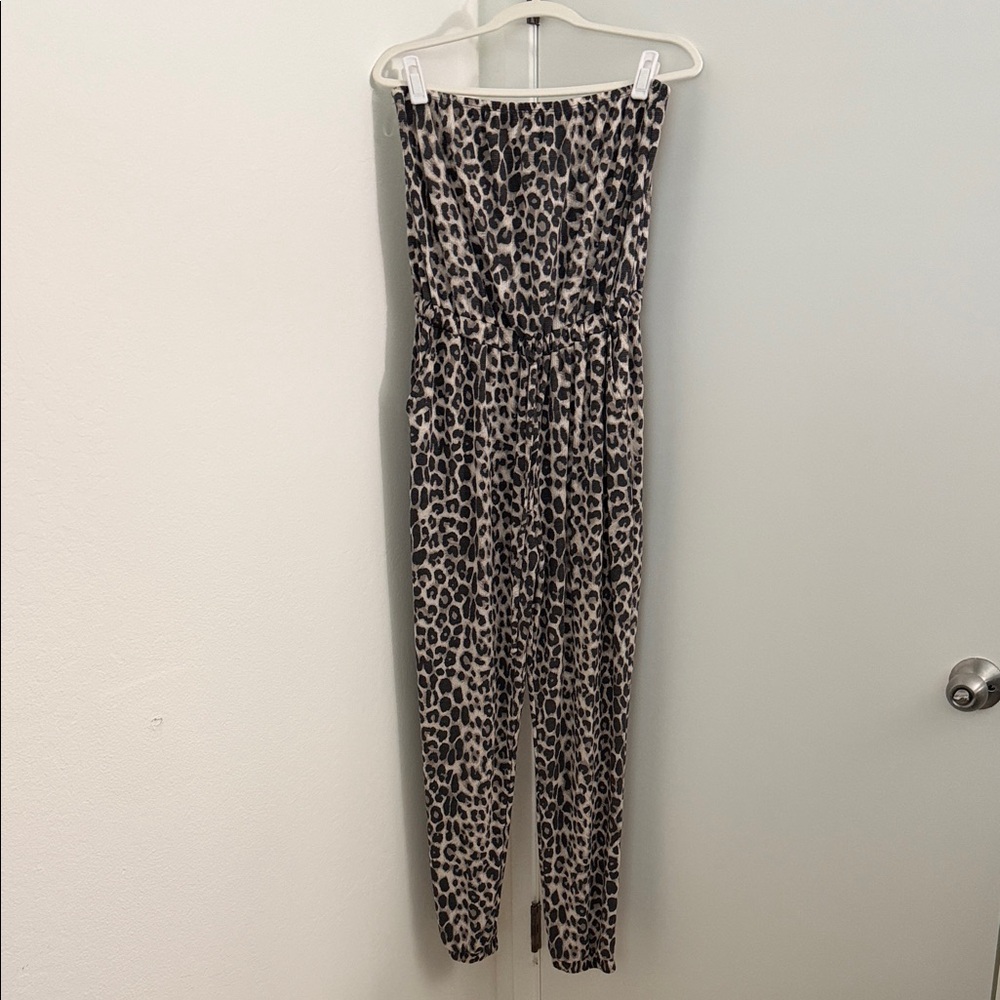VICI Leopard Print Jumpsuit